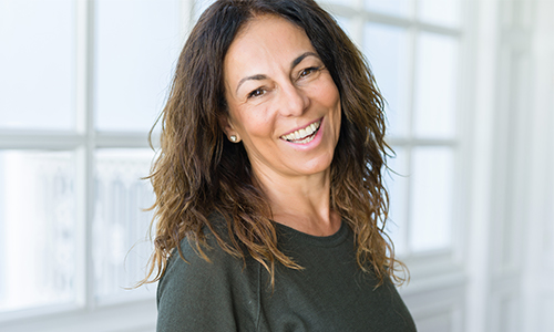 confident older woman smiling